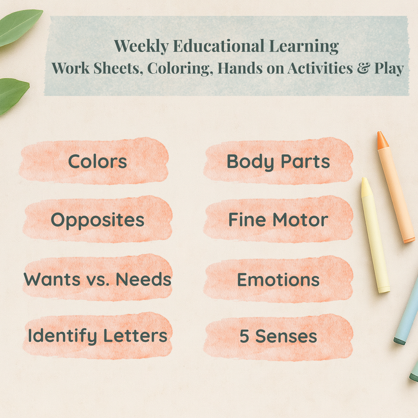 Eight Week Pre-K Bible Curriculum