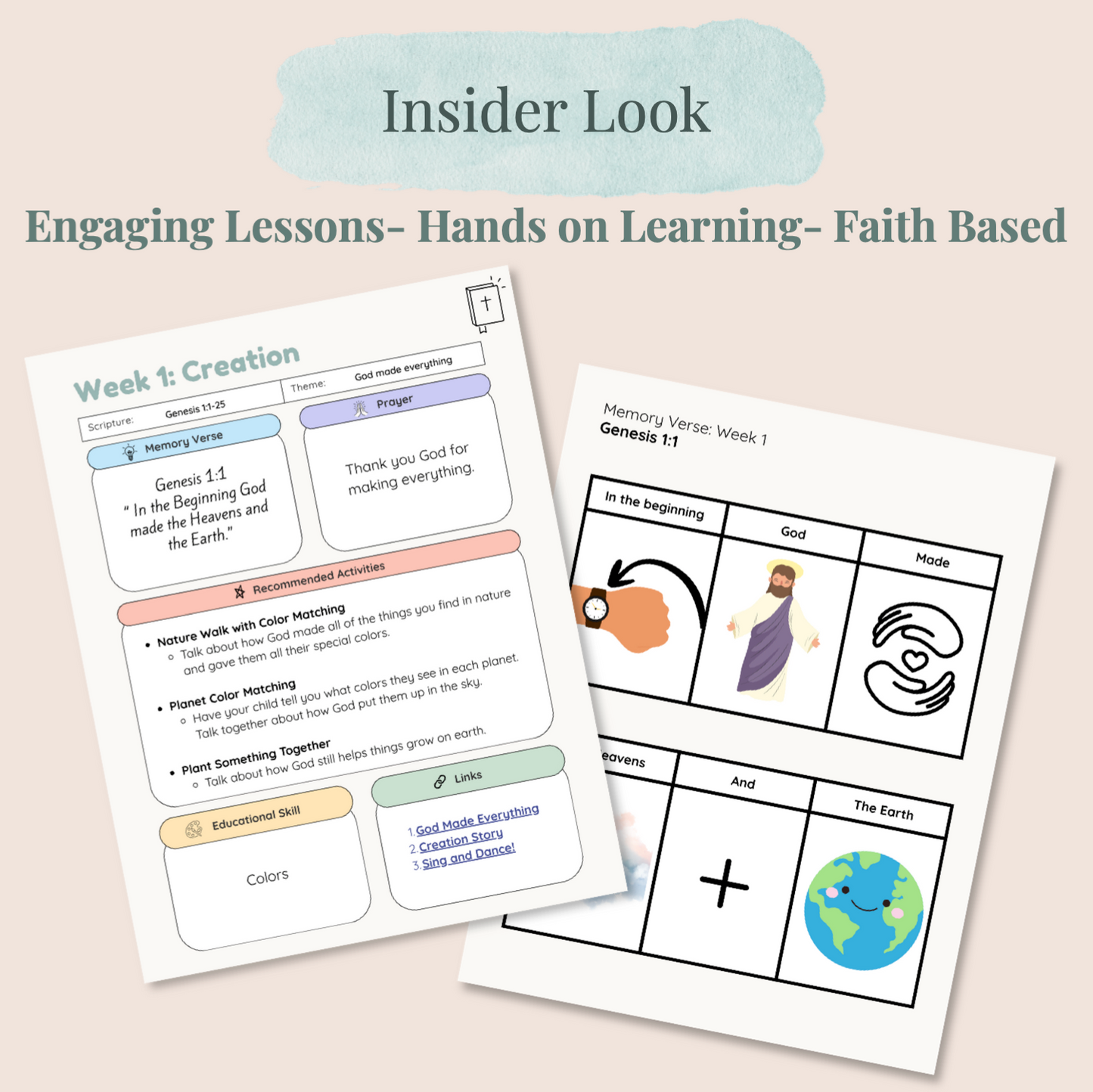 Eight Week Pre-K Bible Curriculum